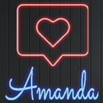 Personalized Love Heart Name Neon Signs and Lights Front