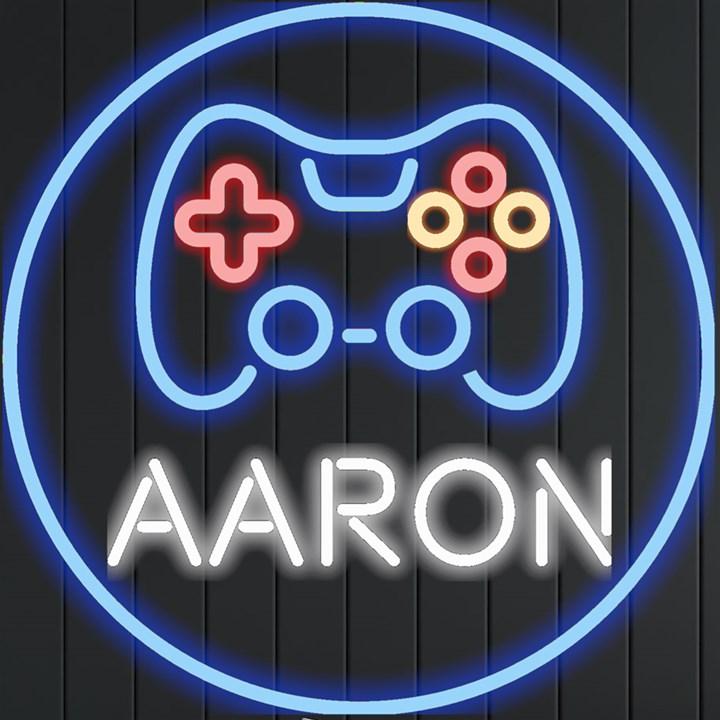 Personalized Game Controller Name Neon Signs and Lights