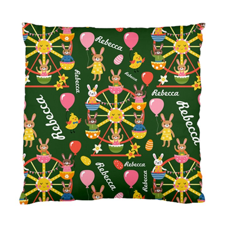 Personalized Easter Rabbit Name Standard Cushion Case (One Side)