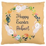 Personalized Easter Rabbit Name Large Cushion Case (One Side) Front