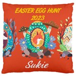 Personalized Easter Hunt Egg Name Large Cushion Case (One Side) Front