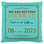 Personalized Wedding Name Large Cushion Case (One Side) Front