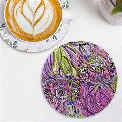 Abstract Intarsio Uv Print Round Tile Coaster