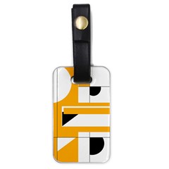 Design Pattern Yellow Background Art Luggage Tag (one Side)