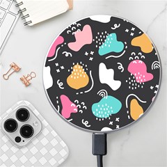 Art Pattern Design Background Print Wireless Fast Charger(white)