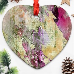 Background-105 Heart Ornament (two Sides)