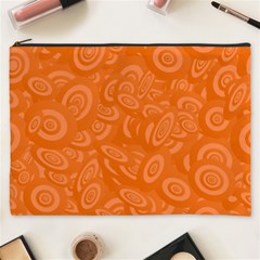 Orange-ellipse Cosmetic Bag (xxxl)