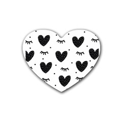 Hearts-57 Rubber Coaster (heart)