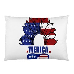 Usa Flag Sunglasses Usa Flag American Flag Flower Pillow Case
