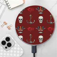 Tattoo-old-school-background-pattern Wireless Fast Charger(white)