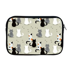 Cute-cat-seamless-pattern Apple Macbook Pro 17  Zipper Case