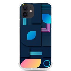 Gradient Geometric Shapes Dark Background Iphone 12/12 Pro Tpu Uv Print Case