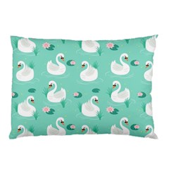 Elegant Swan Seamless Pattern Pillow Case (two Sides)