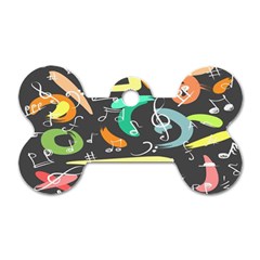 Repetition Seamless Child Sketch Dog Tag Bone (one Side)