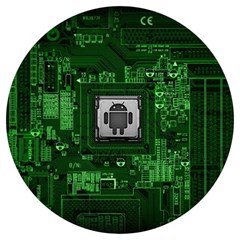 Technology Computer Chip Electronics Industry Circuit Board Round Trivet
