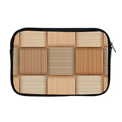 Wooden Wickerwork Texture Square Pattern Apple Macbook Pro 17  Zipper Case