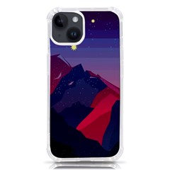 Abstract Landscape Sunrise Mountains Blue Sky Iphone 14 Tpu Uv Print Case