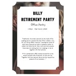 Retire Card Invitation Card 5  x 7  (Ticket) Left