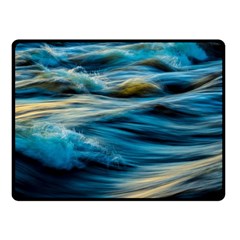 Waves Abstract Fleece Blanket (small)