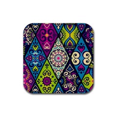 Ethnic Pattern Abstract Rubber Coaster (square)
