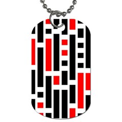 Background Geometric Pattern Dog Tag (one Side)