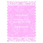 birthday Invitation Card 5  x 7  (Scallop) Back
