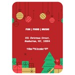 Xmas Invitation Card 5  x 7  (Rounded) Back