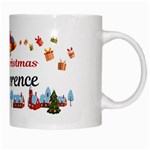 Personalized Merry Christmas Santa Claus Presents Name White Mug Right
