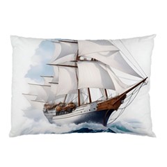 Ship Sail Sea Waves Pillow Case