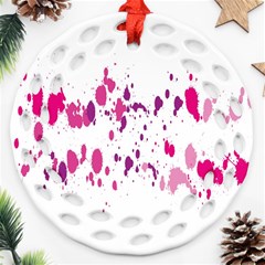 Blot-01  Round Filigree Ornament (two Sides)