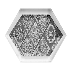 Flower Texture, Background, Colorful, Desenho, Hexagon Wood Jewelry Box