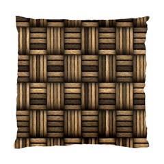 Brown Weaving Texture, Macro, Brown Wickerwork Standard Cushion Case (one Side)
