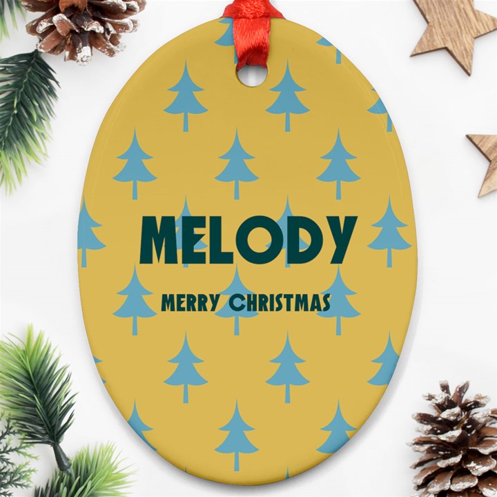 Christmas Ornament (Oval)