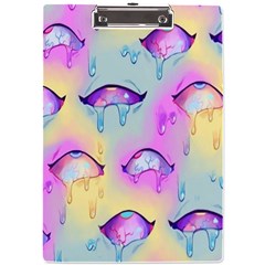 Ahegao, Anime, Pink A4 Acrylic Clipboard