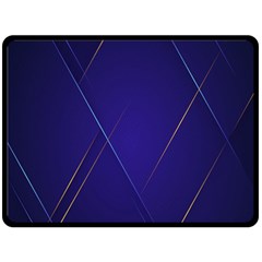 Blue Abstraction Background, Material Design, Paper Fleece Blanket (large)