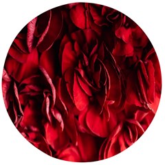 Followers,maroon,rose,roses Wooden Bottle Opener (round)