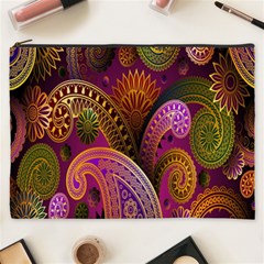 Paisley Pattern, Abstract Colorful, Texture Background, Hd Cosmetic Bag (xxxl)