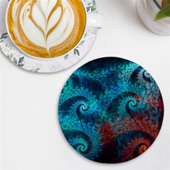 Spiral Abstract Pattern Abstract Uv Print Round Tile Coaster