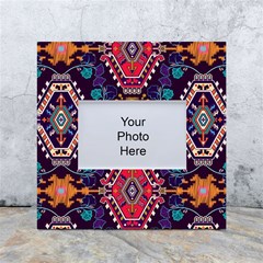 Pattern Ornament Motif Colorful Texture White Box Photo Frame 4  X 6 