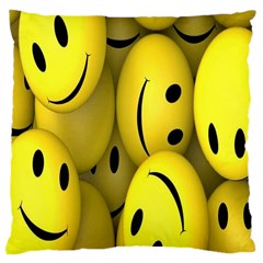 Emoji, Colour, Faces, Smile, Wallpaper Large Cushion Case (one Side)