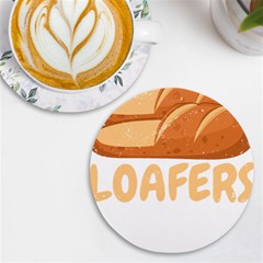 Bread Baking T- Shirt Funny Bread Baking Baker Loafers T- Shirt Uv Print Round Tile Coaster
