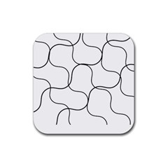 Abstract Pattern T- Shirt Abstract Pattern2 Rubber Coaster (square)