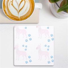 Great Dane T- Shirt Great Dane Dog Pattern T- Shirt Uv Print Square Tile Coaster 
