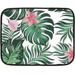Hawaii T- Shirt Hawaii Coral Flower Fashion T- Shirt Fleece Blanket (mini)