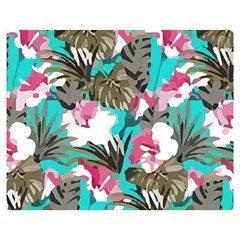 Hawaii T- Shirt Hawaii Enforce Fashion T- Shirt Two Sides Premium Plush Fleece Blanket (medium)