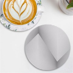 Background-pattern-stripe Uv Print Round Tile Coaster