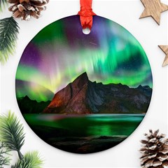 Aurora Borealis Nature Sky Light Ornament (round)