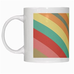Pattern Design Abstract Pastels White Mug