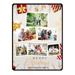 Christmas Family Photo Small Blanket Fleece Blanket (Small) 50 x40  Blanket Front