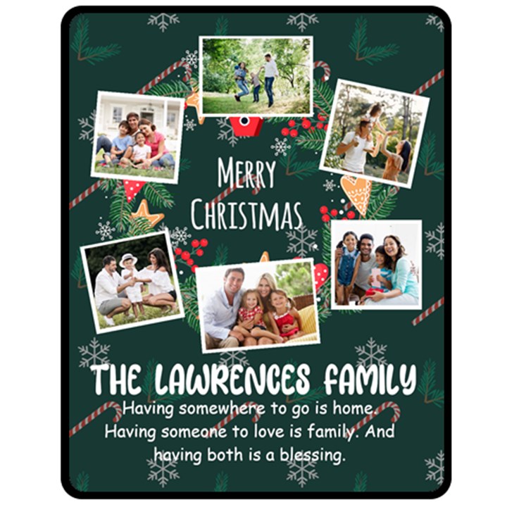 Christmas Ring Photo Medium Blanket Fleece Blanket (Medium)